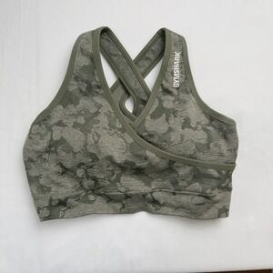 Gymshark Green Camo Sports Bra